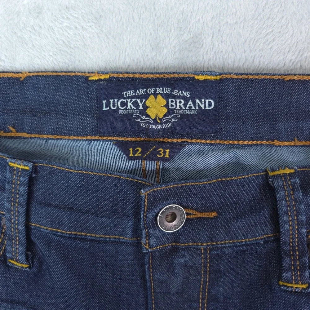 Lucky Brand Jeans Womens 12/31 Sofia Boot Cut Flare‎ Dark Wash Stretch Boho Y2K